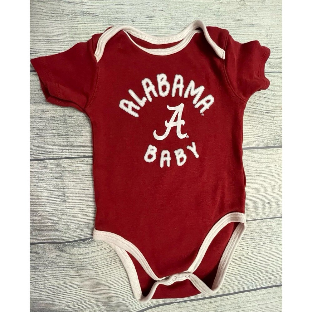 University of Alabama Crimson Tide Baby Onesie Bodysuit Outfit, Size 6-9 months